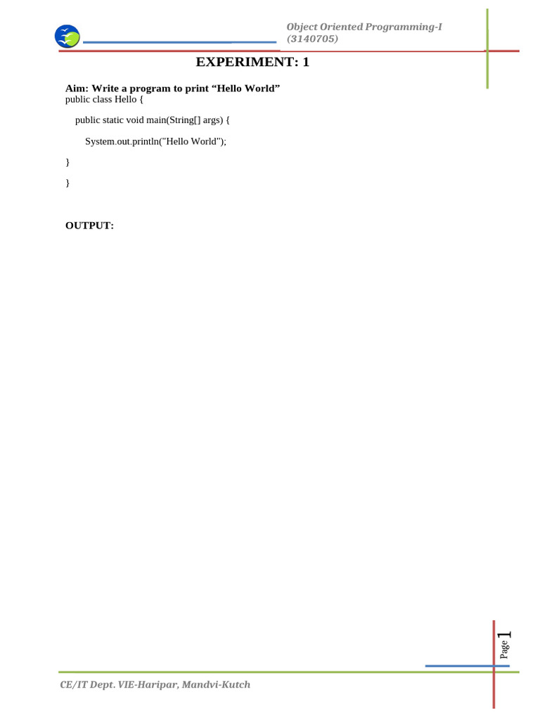 Object-Oriented Programming Experiments | PDF | Body Mass Index | Foot ...