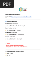 Common English Greetings Guide | PDF