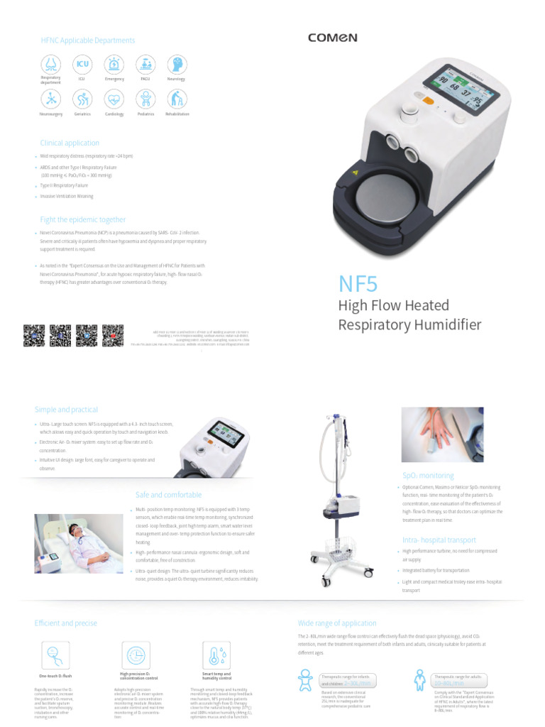High Flow Heated Respiratory Humidifier | PDF | Clinical Medicine ...