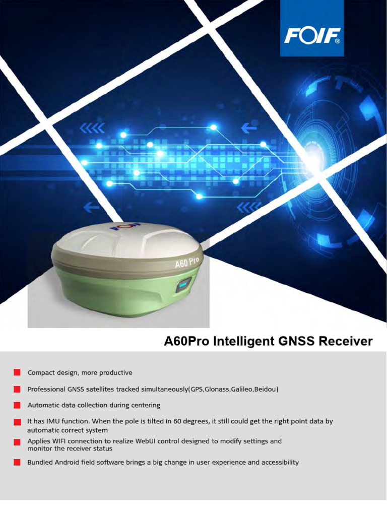 A60Pro GNSS Receiver with IMU Function | PDF
