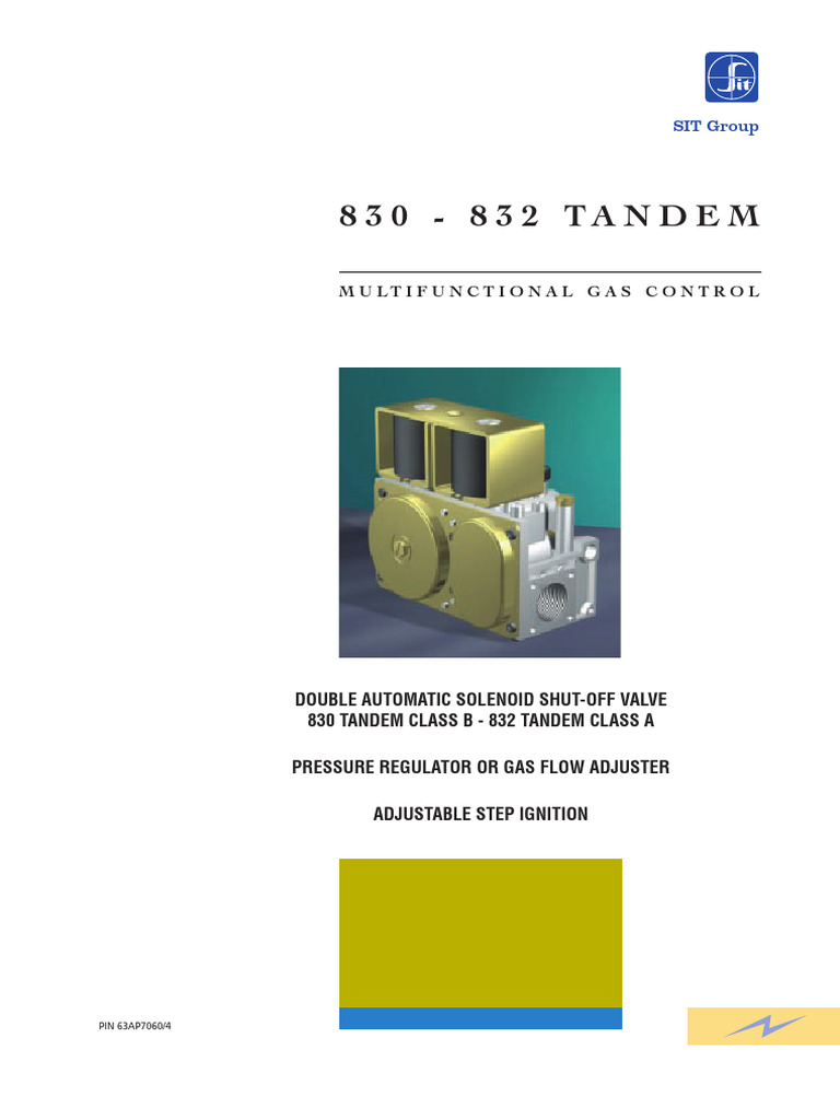 Multifunctional Gas Control Valves 830/832 | PDF | Valve | Manufactured ...