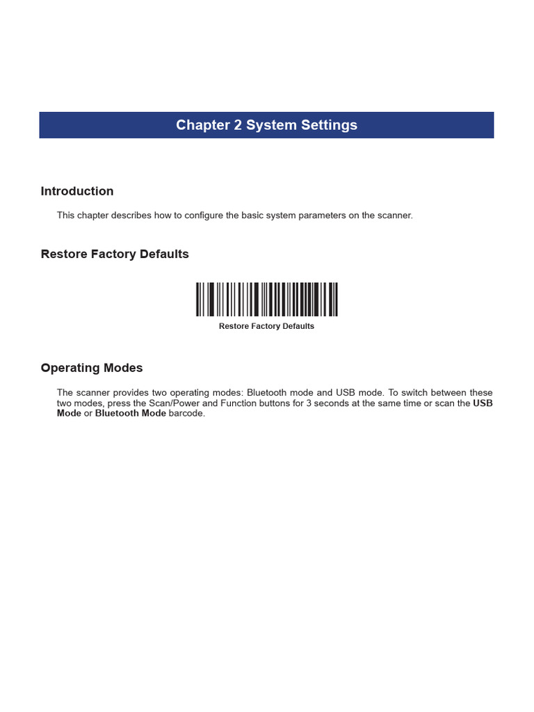 BS80xx Restore Factory Defaults | PDF