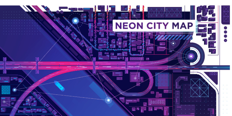 Neon City Map (Converted) | PDF