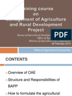 Bureau of Agricultural Development Policy and Plan Office of Agricultural Economics Ministry of Agriculture and Cooperatives 28 February 2012