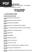 Estudo Dirigido Penal 2 Bimestre