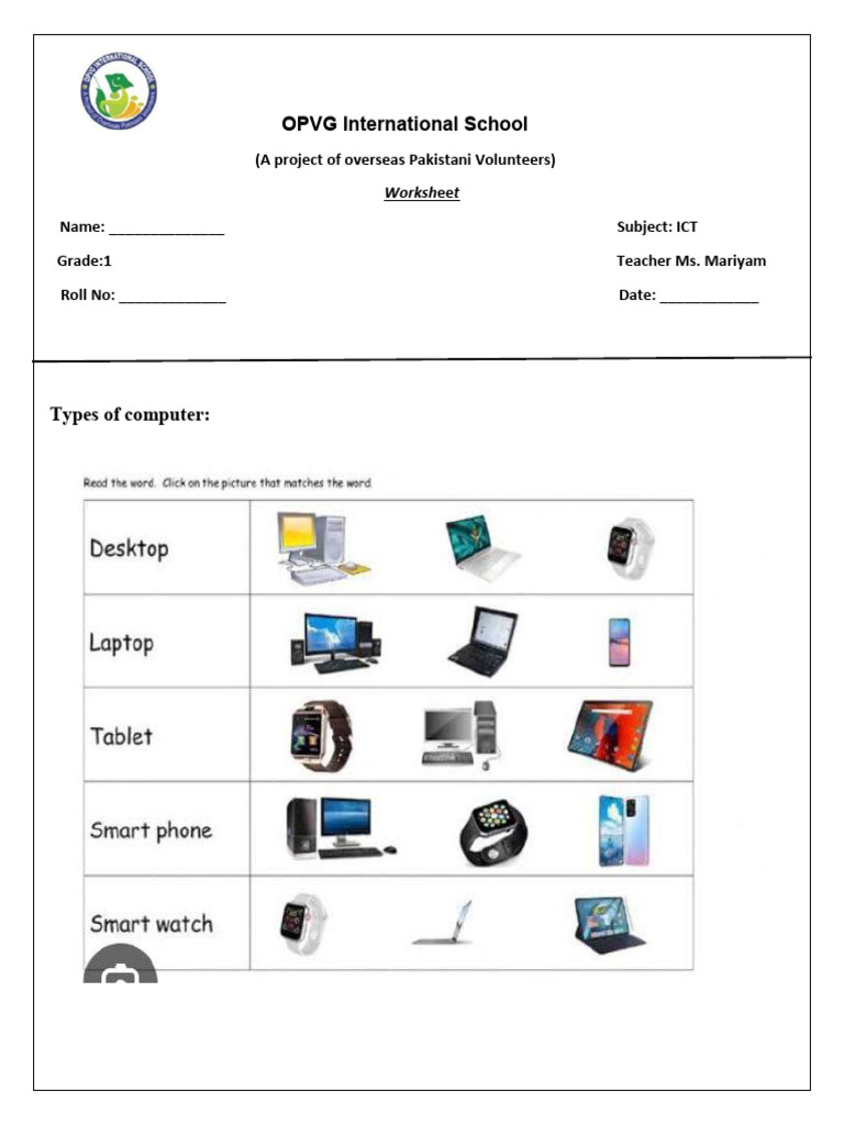 ICT Workshtsheet | PDF
