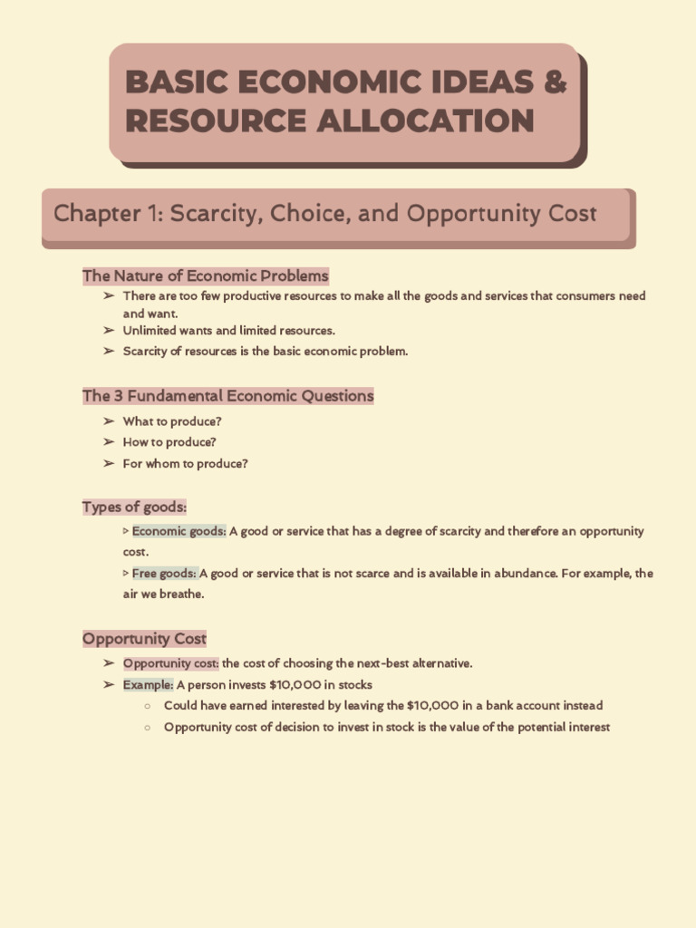 Economics Unit 1 - Vincent v. Ry - Proof of Summary | PDF | Economics ...
