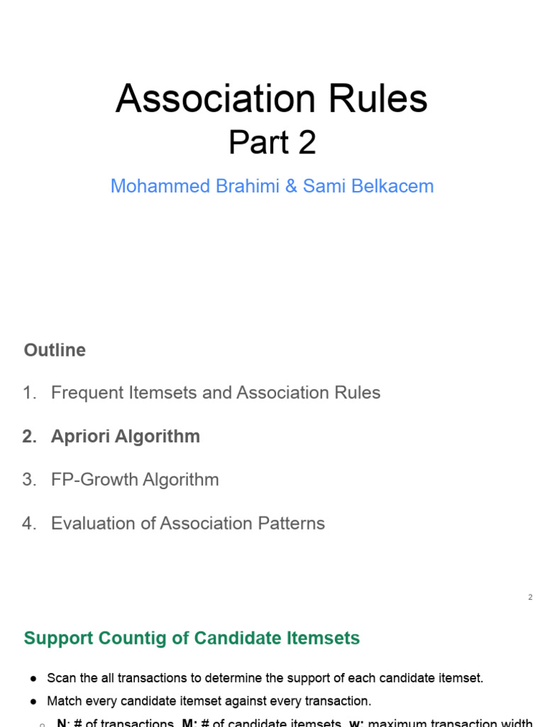 Association Rules and Apriori Algorithm Guide | PDF | Information ...