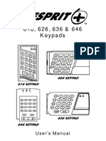 616, 626, 636 & 646 Keypads: User's Manual