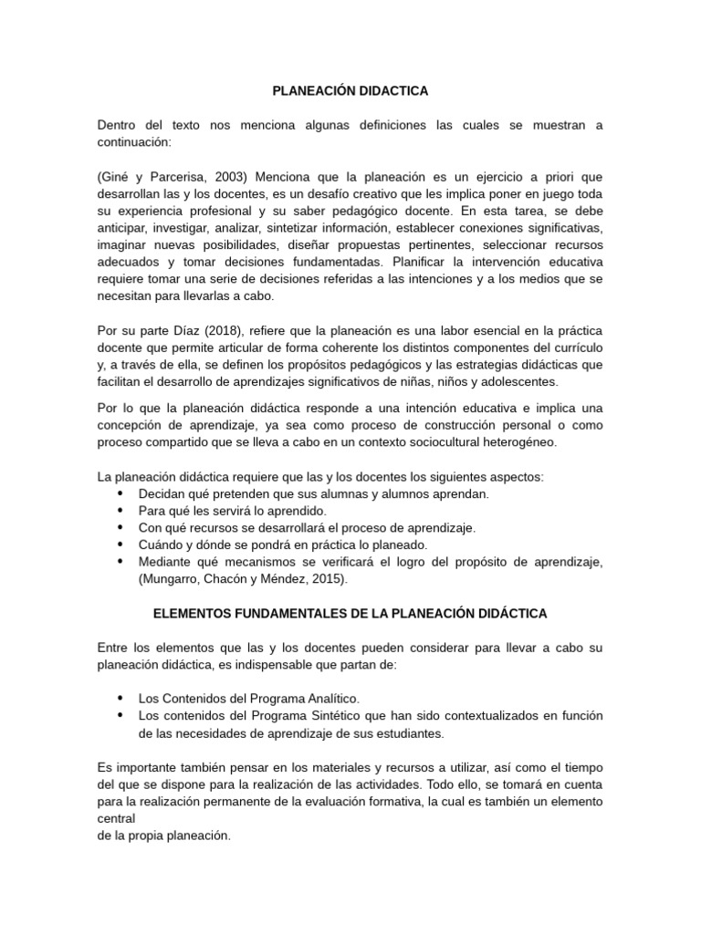 Guía de Planeación Didáctica Efectiva | PDF | Enseñando | Plan de estudios