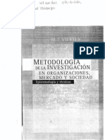 Metodología de La Investigación en Organizaciones, Mercado y Sociedad