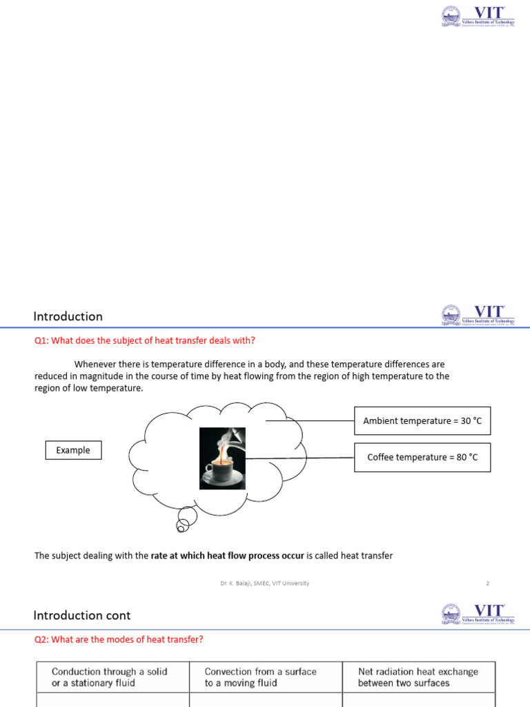 Heat and Mass Transfer Fundamentals | PDF | Heat Transfer | Thermal ...