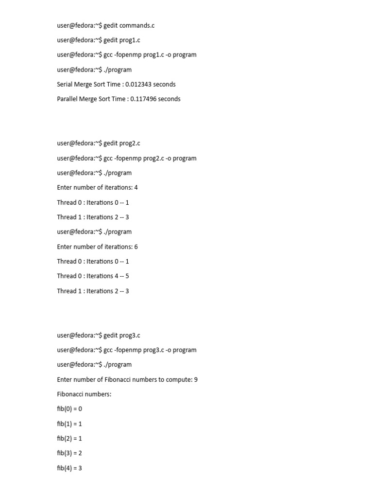 OpenMP and MPI Programming Examples | PDF | Operating System Technology ...