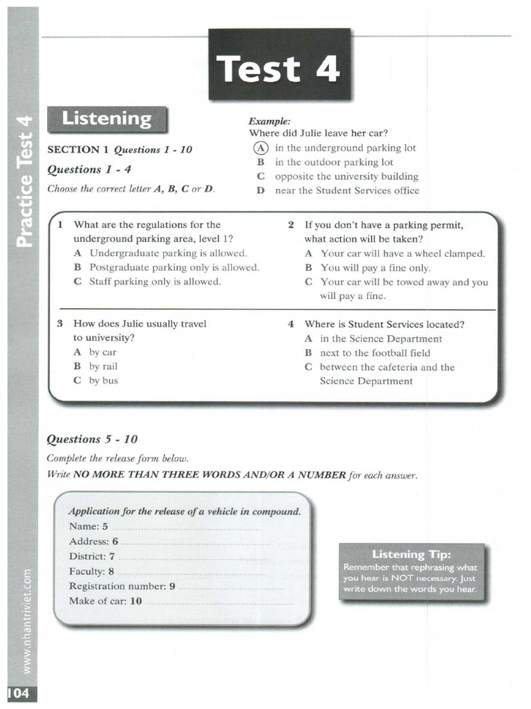 Practice Test 4 | PDF