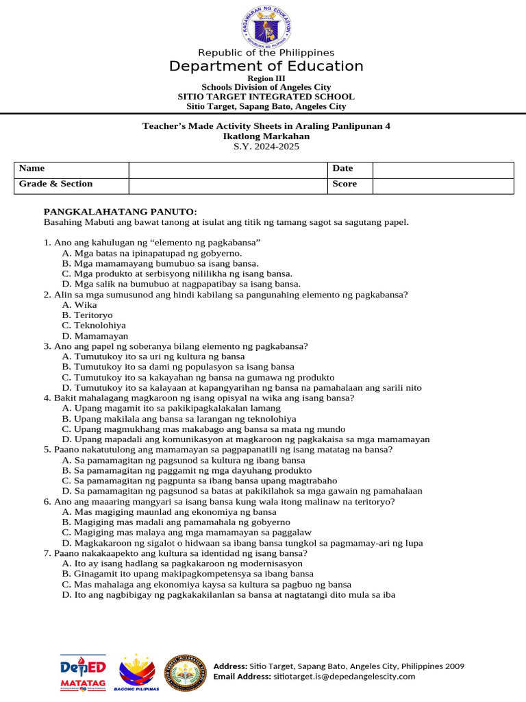 Q3 Pt-Apan4 | PDF