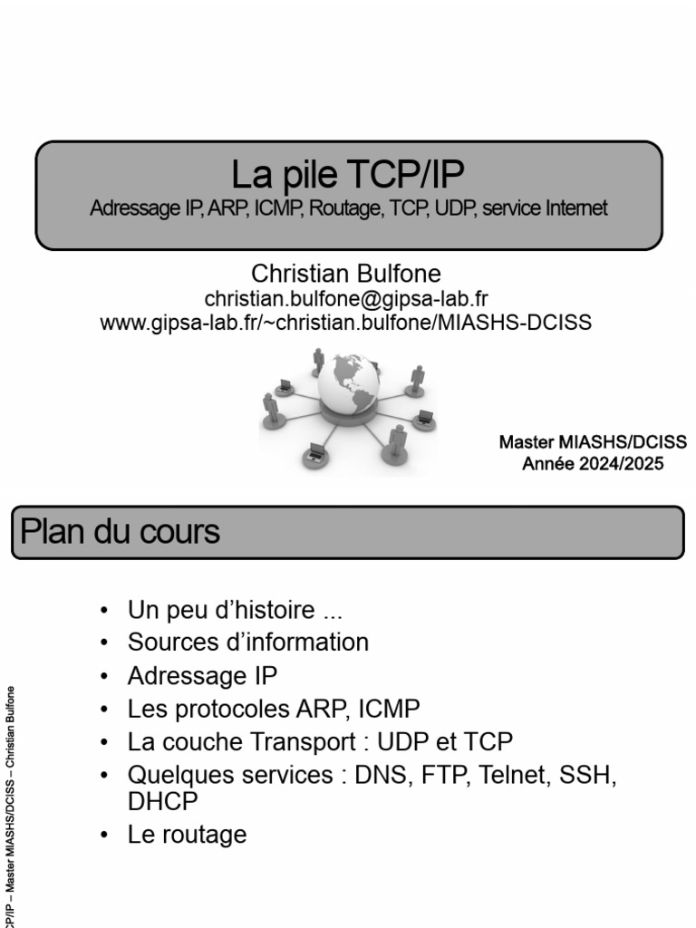 Comprendre la pile TCP/IP et ses protocoles | PDF | Protocoles Internet ...