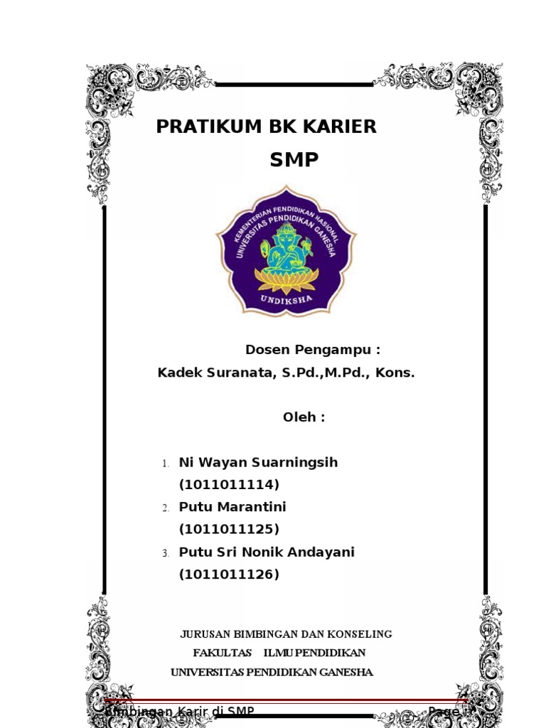 Bimbingan Karir Di Smp