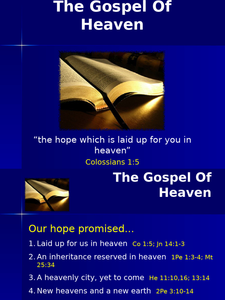 Hope and Inheritance in Heaven | PDF