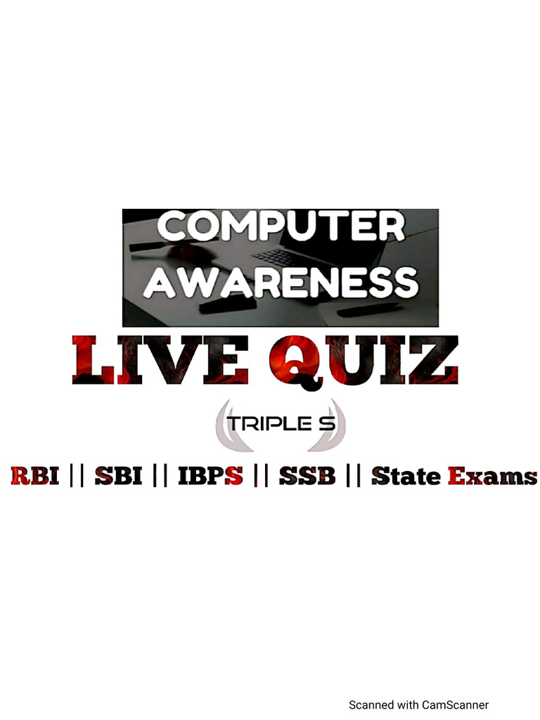 Triple S Computer Live Quiz | PDF