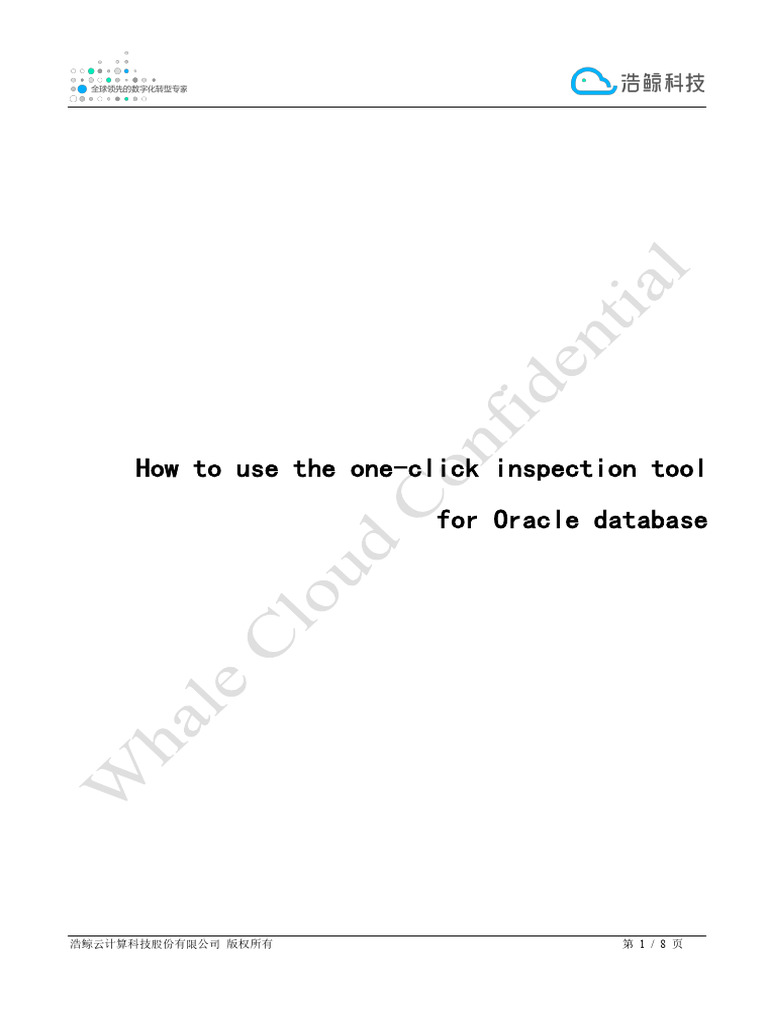 One-Click Oracle Database Inspection Guide | PDF | Databases ...