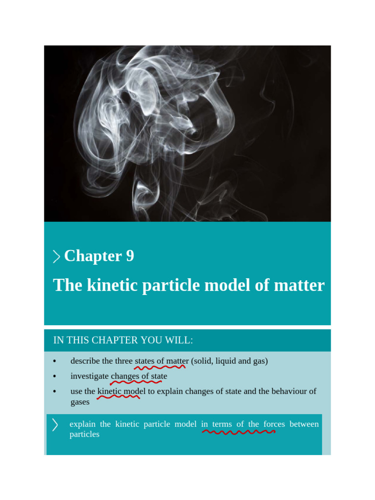 Kinetic Particle Model of Matter Explained | PDF | Gases | Temperature