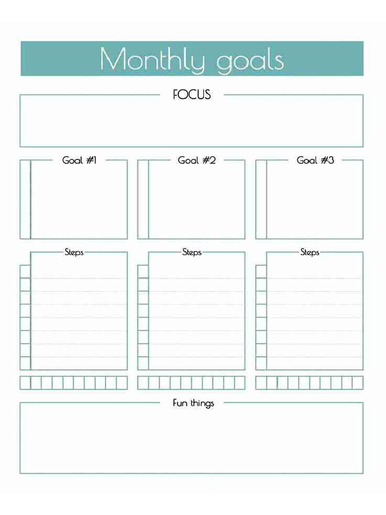 Monthly Planner | PDF