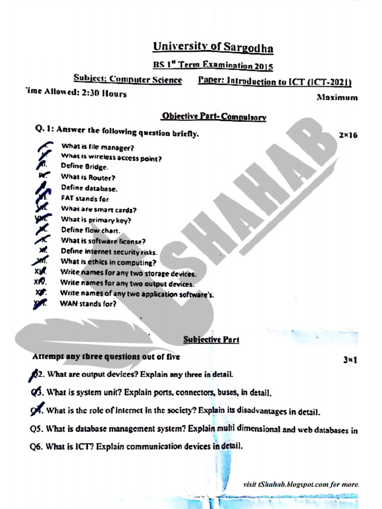 Ict CS 2015 | PDF