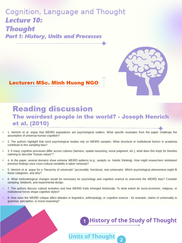 Understanding Thought: History & Theories | PDF | Thought | Concept