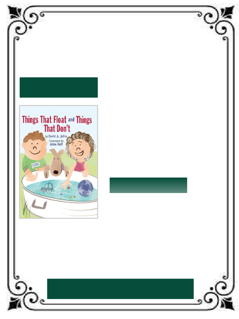 Things That Float and Things That Don t First Edition David A. Adler ...