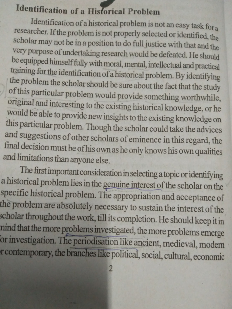 Identifying Historical Research Problems | PDF | Knowledge | Liberal ...