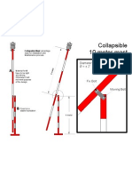 Collapsible 10 Meter Mast