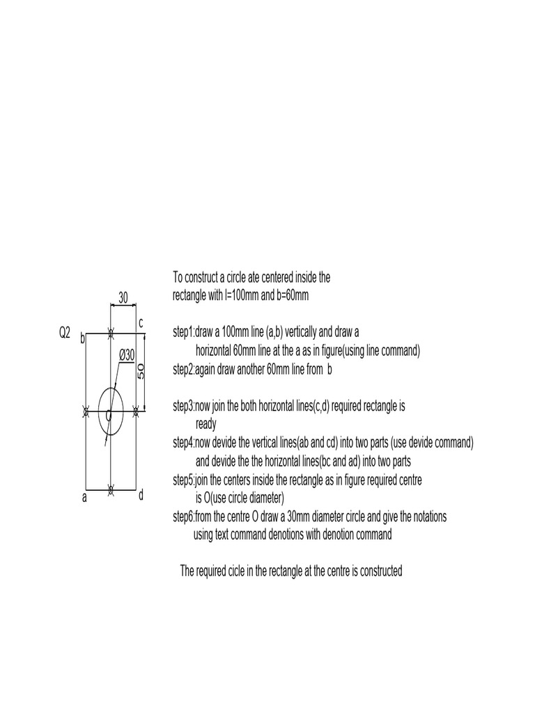 Constructing a Centered Circle in a Rectangle | PDF