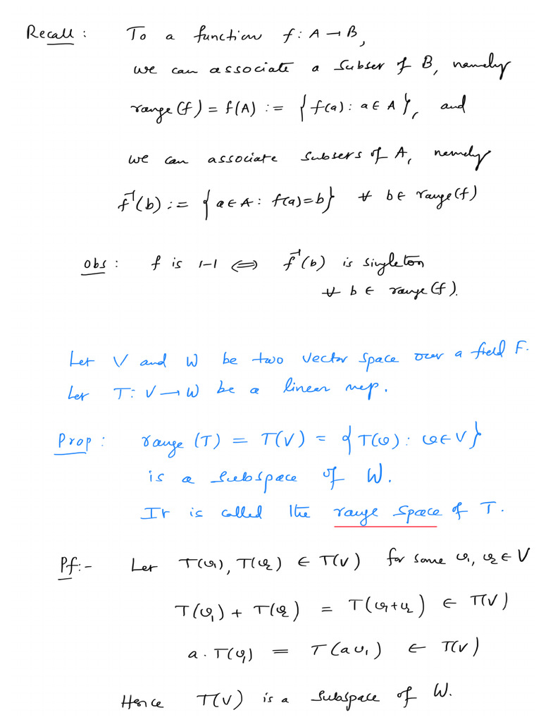 20 - The Rank-Nullity Theorem For Linear Maps | PDF