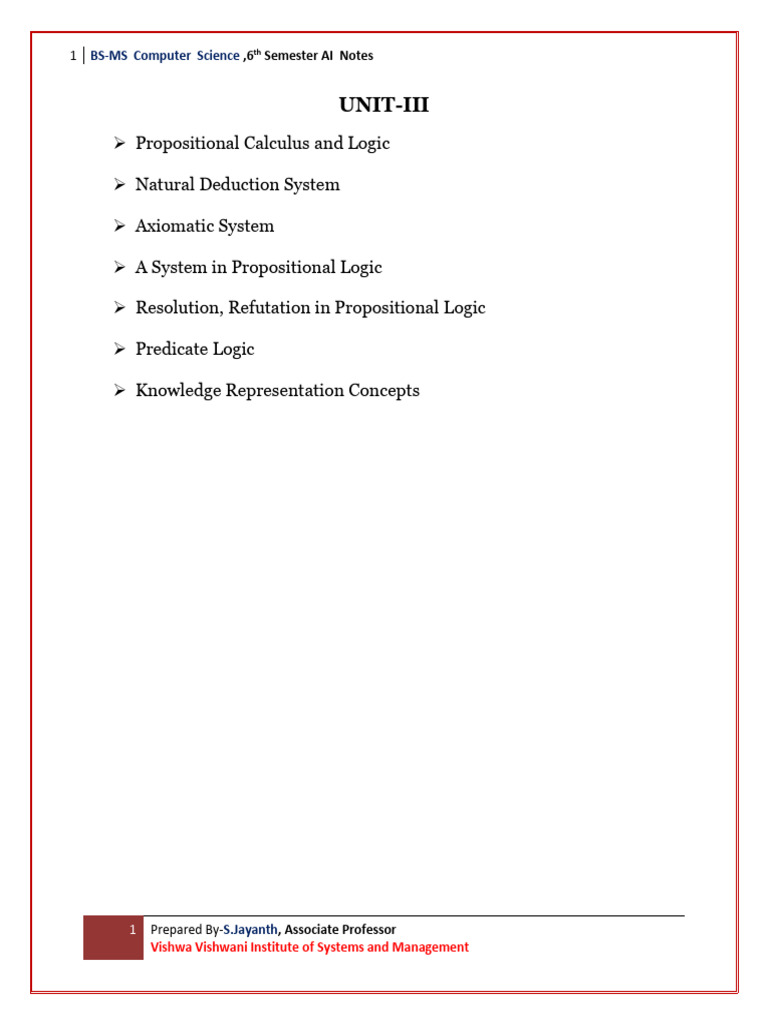 Propositional Logic in AI: Key Concepts | PDF | Theorem | Logic