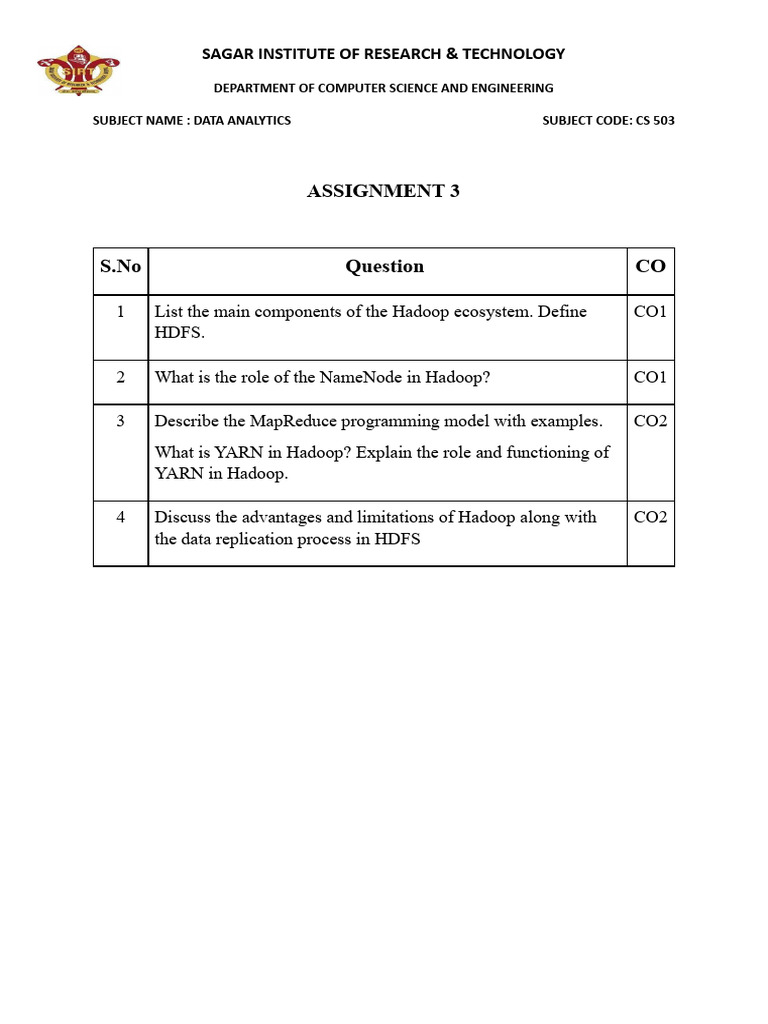 Assignment DA ASSIGNMENT 3 | PDF