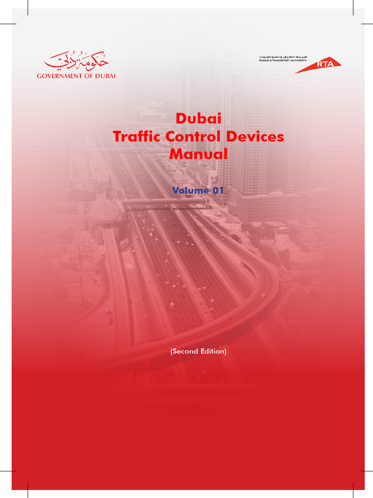 Dubai Traffic Control Devices Manual 2nd Ed. | PDF | Traffic | Road
