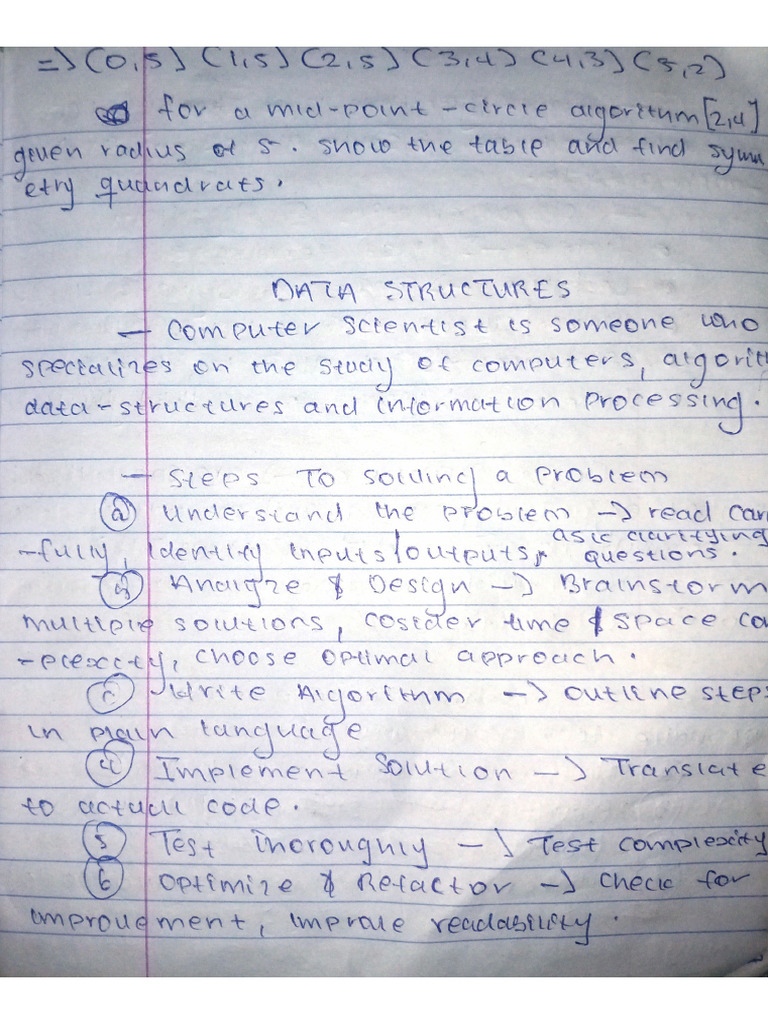 Data Structure Note 1 | PDF