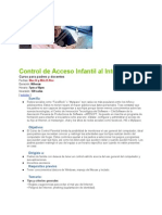 Informacion -Curso -Control de Acceso Infantil Al Internet