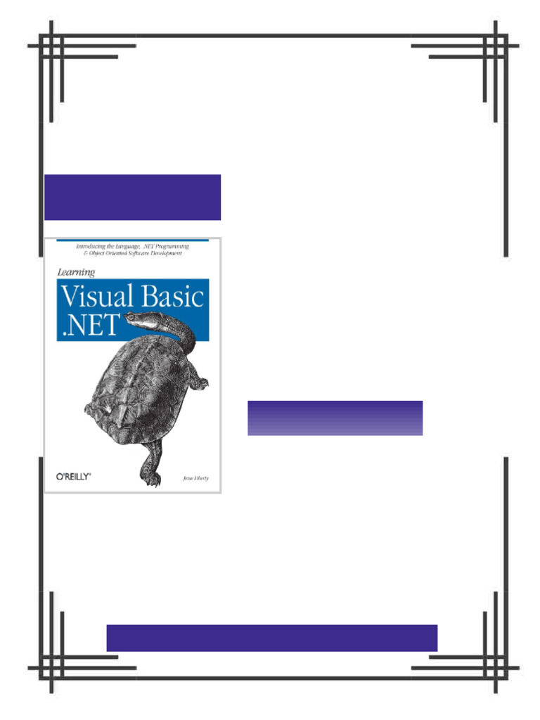 Learning Visual Basic NET 1st Edition Jesse Liberty ebook fundamentals ...