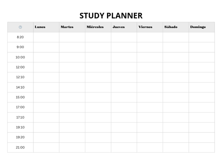 Study Planner | PDF