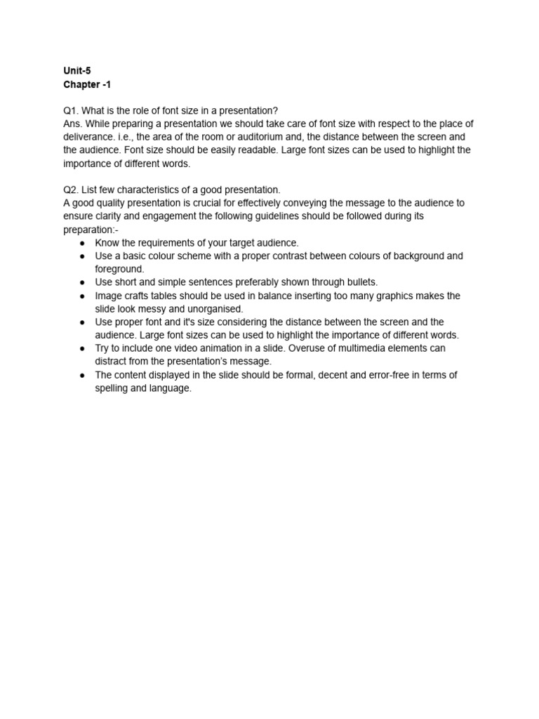 Effective Presentation Tips and Guidelines | PDF