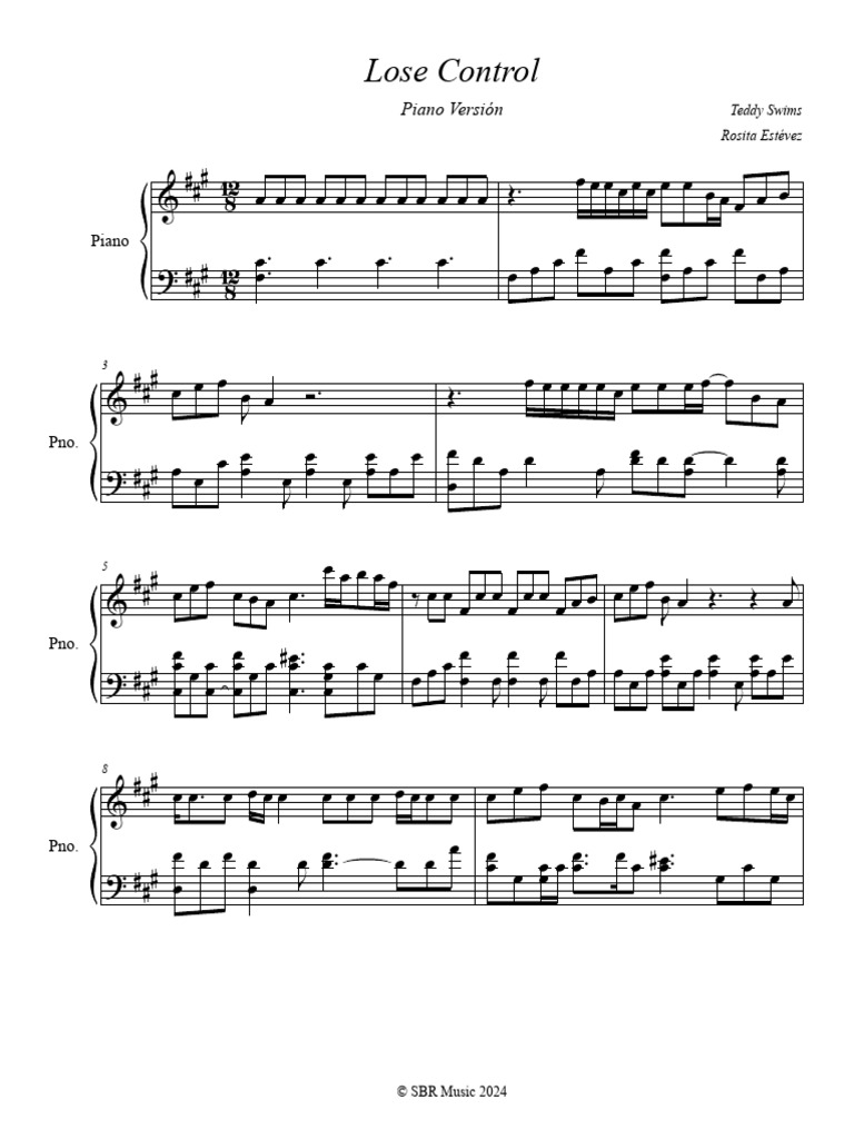Piano Sheet Music for 