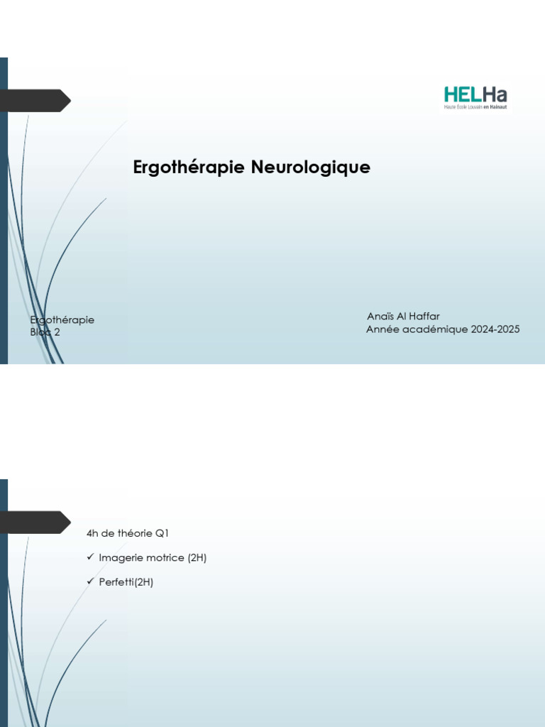 Imagerie motrice en rééducation neurologique | PDF | Plasticité ...