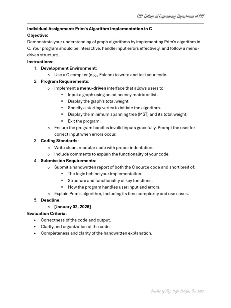 Individual Assignment - 6 | PDF