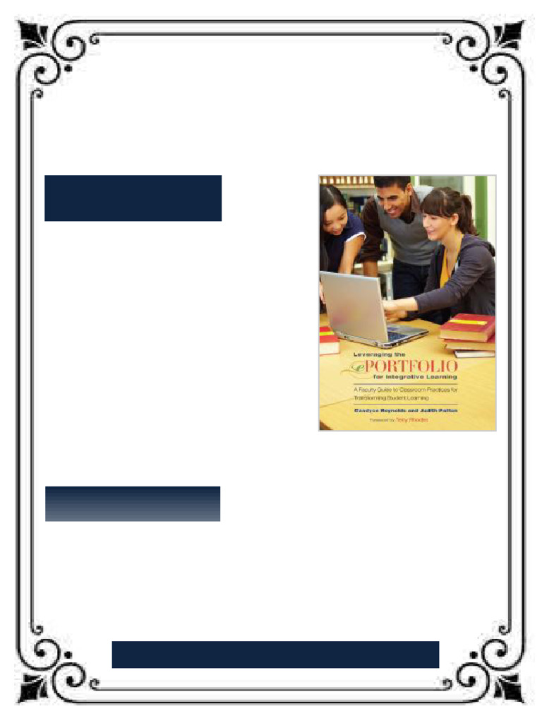Leveraging the EPortfolio for Integrative Learning A Faculty Guide to ...