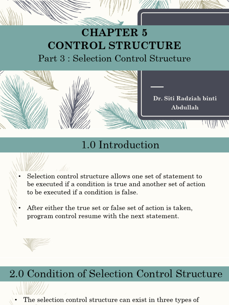Selection Control Structures in Python | PDF | Boolean Data Type ...