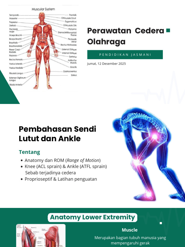 Perawatan Cedera Lutut dan Ankle | PDF