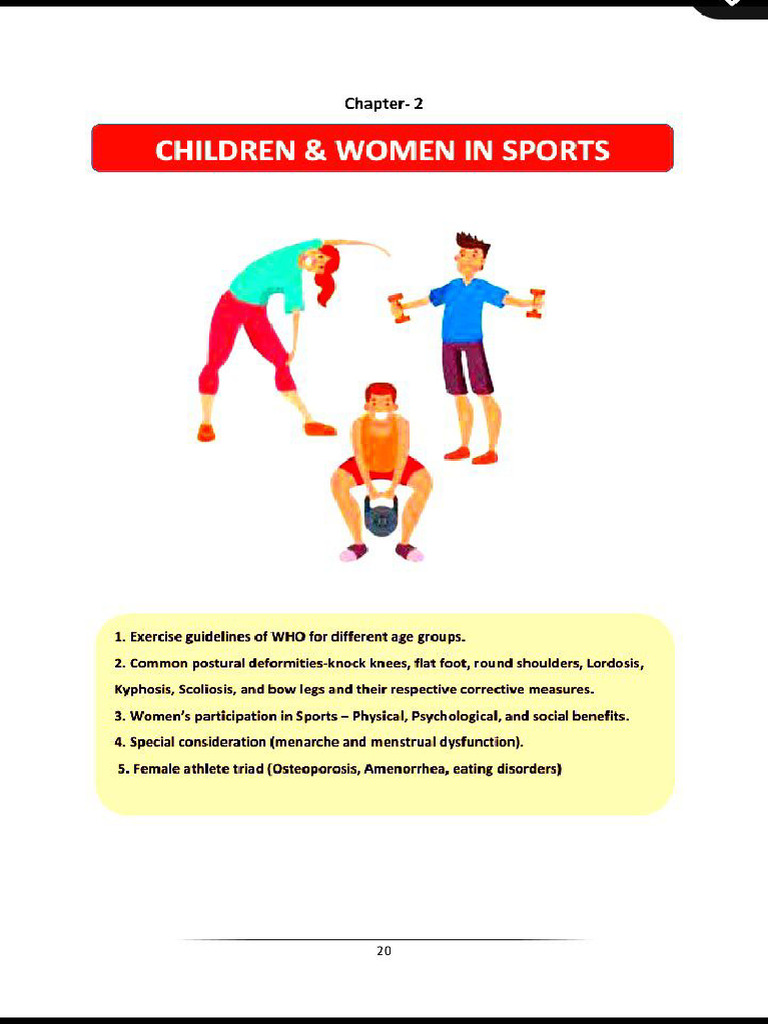 Class 12 Chapter - 2 Children and Women in Sports Revision Notes | PDF