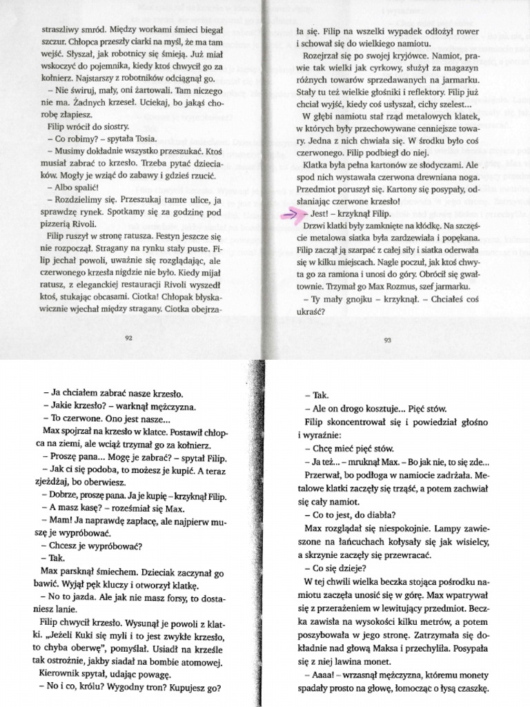 Klasa 4 A. Maleszka Magiczne Drzewo. Czerwone Krzeslo | PDF