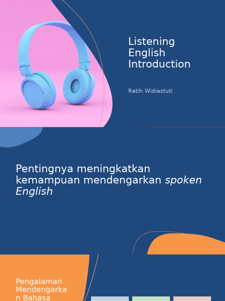 01 Listening English | PDF | English Language | Human Communication